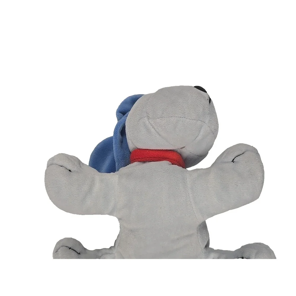 Carters Just One Year Stuffed Plush Blue Puppy Dog Spots Red Collar 8 Inch